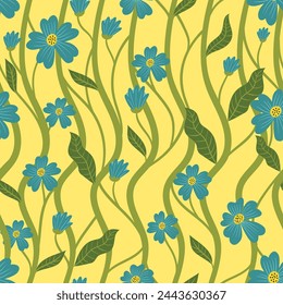 Blumen-Power-Muster Hintergrund floral