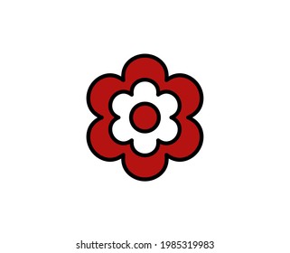 Flower premium line icon. Simple high quality pictogram. Modern outline style icons. Stroke vector illustration on a white background. 