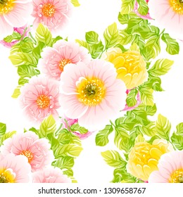 Flower print. Elegance seamless pattern.