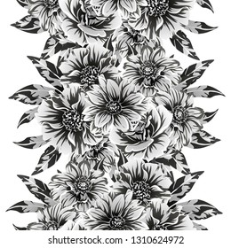 Flower print. Elegance seamless pattern.