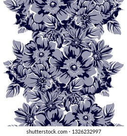 Flower print. Elegance seamless pattern.