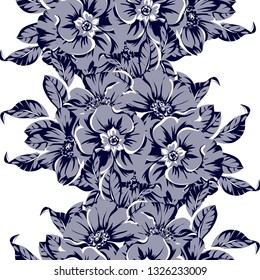 Flower print. Elegance seamless pattern.