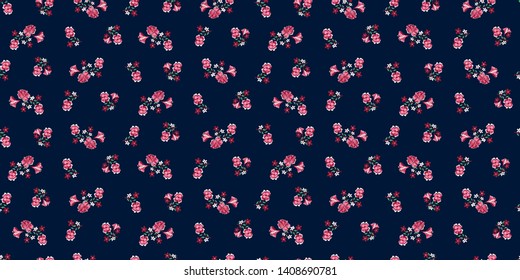 Flower print elegance seamless pattern in vector
