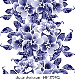Flower print. Elegance seamless pattern.