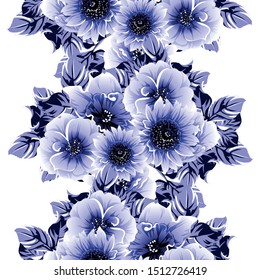 Flower print. Elegance seamless pattern.