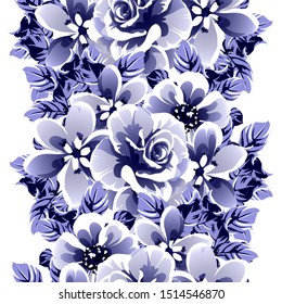 Flower print. Elegance seamless pattern.