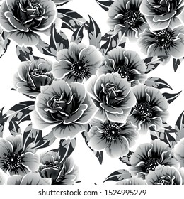 Flower print. Elegance seamless pattern.