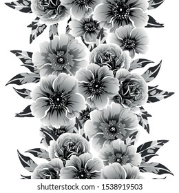 Flower print. Elegance seamless pattern.