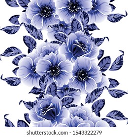 Flower print. Elegance seamless pattern.