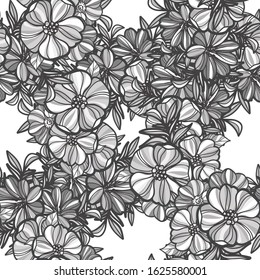 Flower print. Elegance seamless pattern.