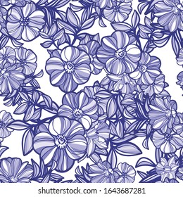 Flower print. Elegance seamless pattern.