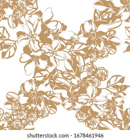 Flower print. Elegance seamless pattern.