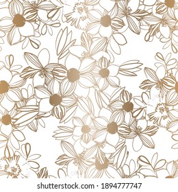 Flower print. Elegance seamless pattern.