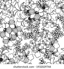 Impresión de flores. Elegancia sin fisuras.