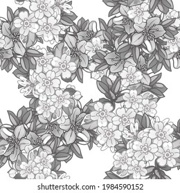 Flower print. Elegance seamless pattern.