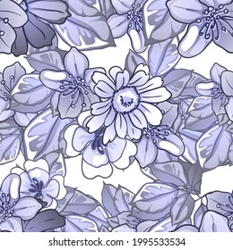 Flower print. Elegance seamless pattern.