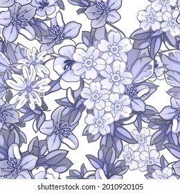 Flower print. Elegance seamless pattern.