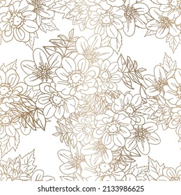 Flower print. Elegance seamless pattern.
