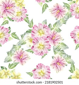 Flower print. Elegance seamless pattern.