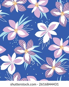   flower print. seamless background.
blossom pattern on a light background with a  wild  flowers of different sizes artwork for tattoo, fabrics, souvenirs, packaging, greeting cards