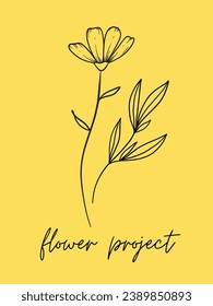 flower project logo design for decoration or company
