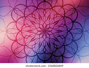 Flower purple modern pattern art gradient background vector illustration.