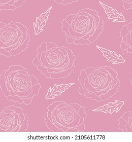 Flower purple seamless pattern for wallpaper, wrapping paper, fabric, textile