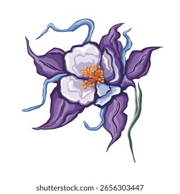 vetor roxo de flor para decoração de casamento