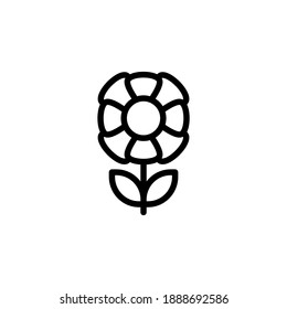 Flower Rattle icon in vector. Logotype