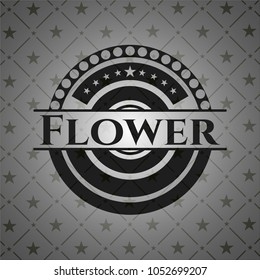  Flower realistic dark emblem