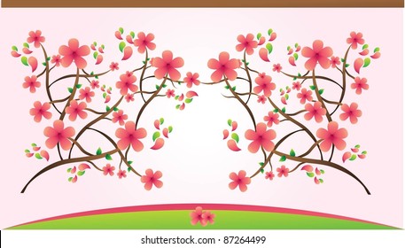 flower red pink for decoration or wallpaper