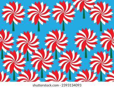flower   red and white  vector illustration.  floral wallpapers.
