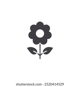 Flower related icon on background for graphic and web design. Creative illustration concept symbol for web or mobile app