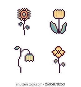 flower retro pretty pixel art