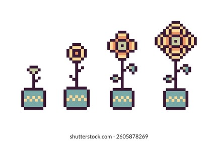 flower retro pretty pixel art