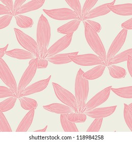 flower retro seamless pattern