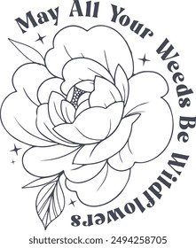 El diseño de la topografía retro floral 
