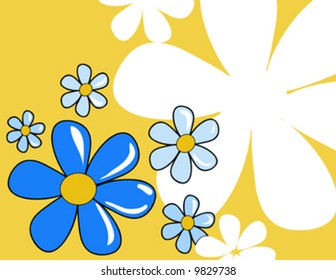flower retro-styled background