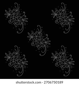 Diseño del rhinestone de la flor, Plantilla del rhinestone de la transferencia, diseño del Vector de la flor de la transferencia del rhinestone de Hotfix, diseño cristalino del rhinestone de la flor,