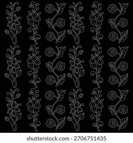 Diseño del rhinestone de la flor, Plantilla del rhinestone de la transferencia, diseño del Vector de la flor de la transferencia del rhinestone de Hotfix, diseño cristalino del rhinestone de la flor,