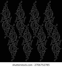 Diseño del rhinestone de la flor, Plantilla del rhinestone de la transferencia, diseño del Vector de la flor de la transferencia del rhinestone de Hotfix, diseño cristalino del rhinestone de la flor,