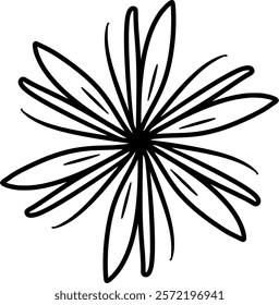 Flower ribbon, flower design, flower icon