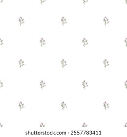 Flower Romanticism Seamless Vector Pattern Design