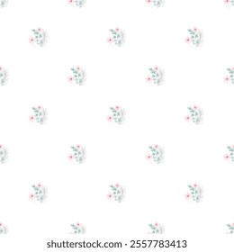 Flower Romanticism Seamless Vector Pattern Design