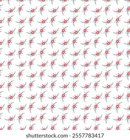 Flower Romanticism Seamless Vector Pattern Design