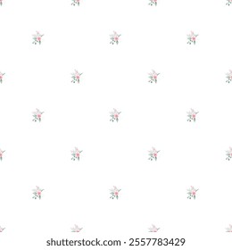 Flower Romanticism Seamless Vector Pattern Design