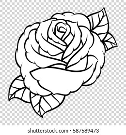 Flower Clipart Black And White Transparent Background
