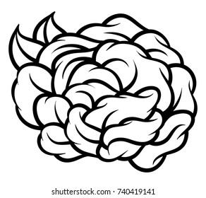 Flower rose, black and white. Isolated on white background. Vector illustration.