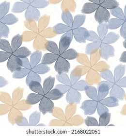 Flower rose. Botanic Tile. Isolated hand drawn with big flowers, eucalyptus and berries for wallpaper design, textile, fabric