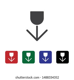 Flower, rose icon - Vector. Nature vector illustration